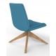 Fresh Lounge Chair With Wooden Pyramid Base